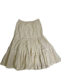 None Boho Tiered Skirt Vintage