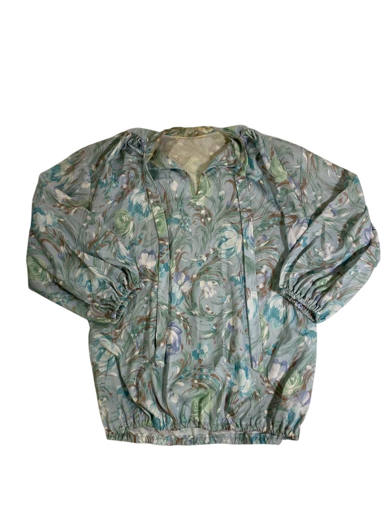 None Floral Windbreaker Vintage