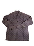 None Patterned Button-Up Shirt Vintage
