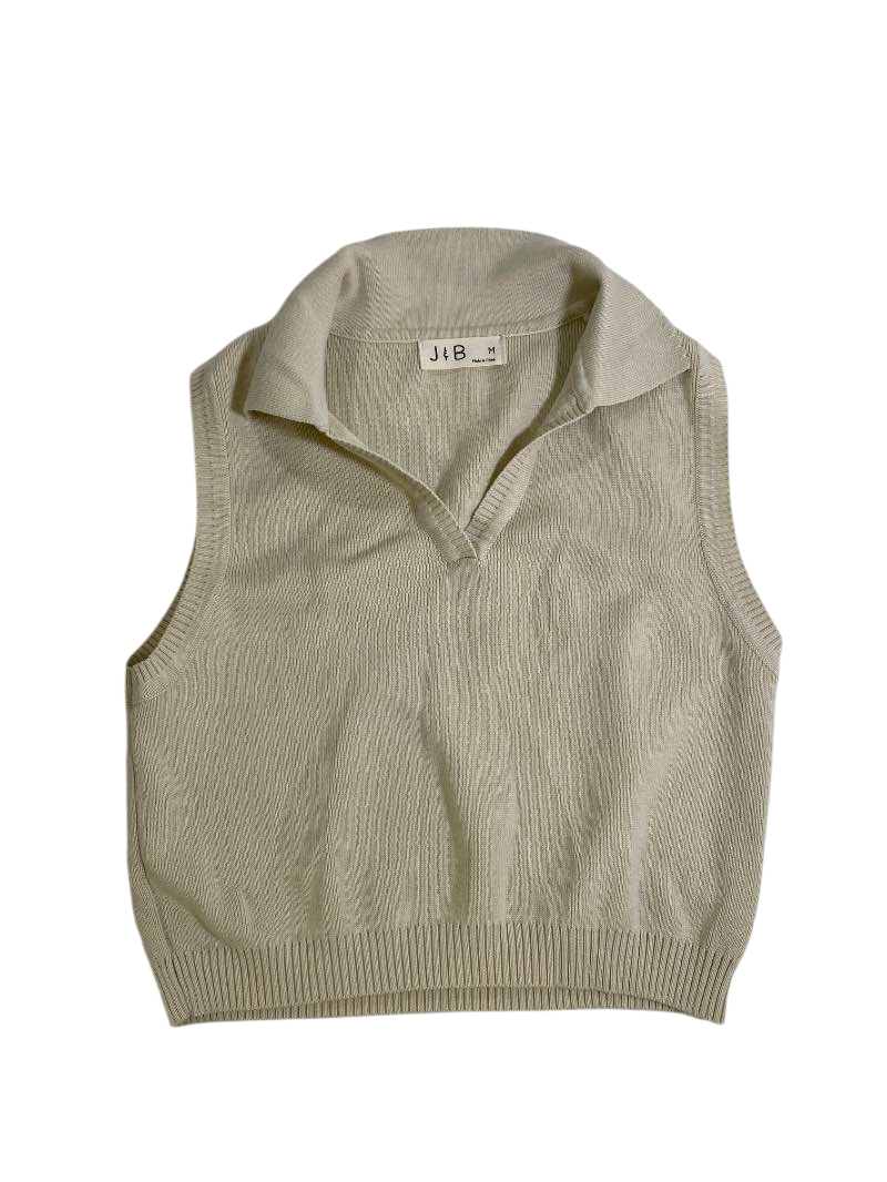 J&B  Collared Sleeveless Tank Tanks