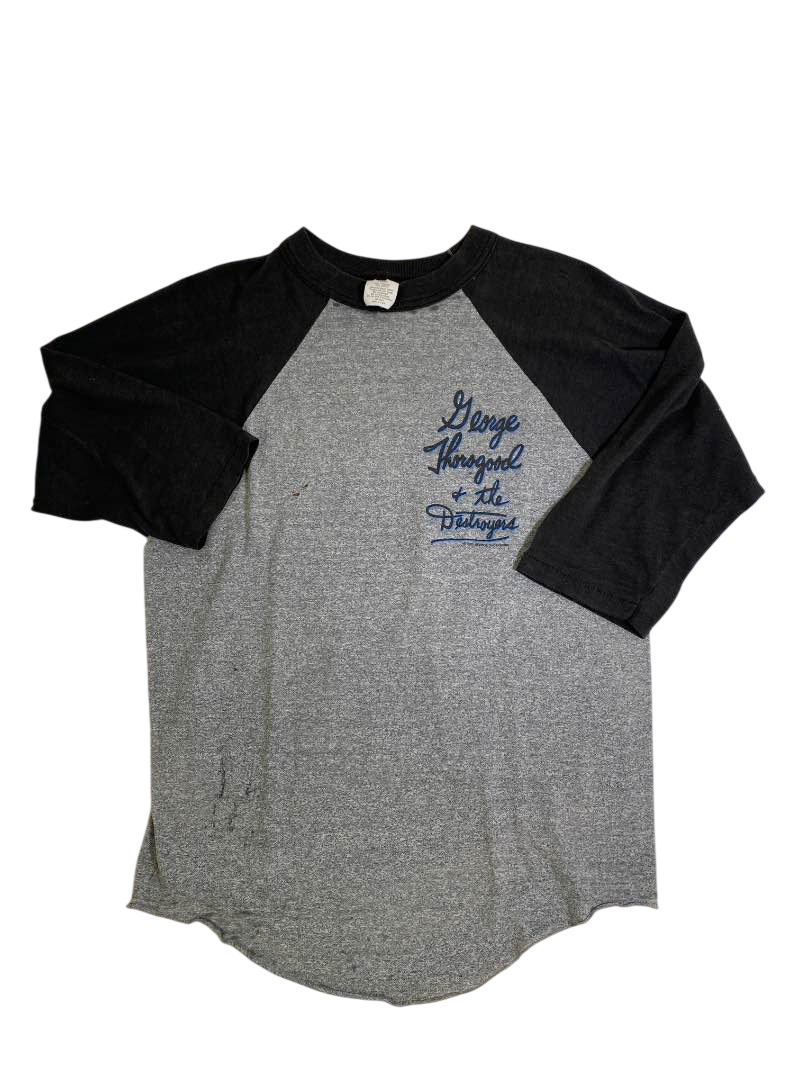 None Graphic Raglan Tee Vintage