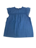 Loft  Ruffle Sleeve Blouse Short Sleeves