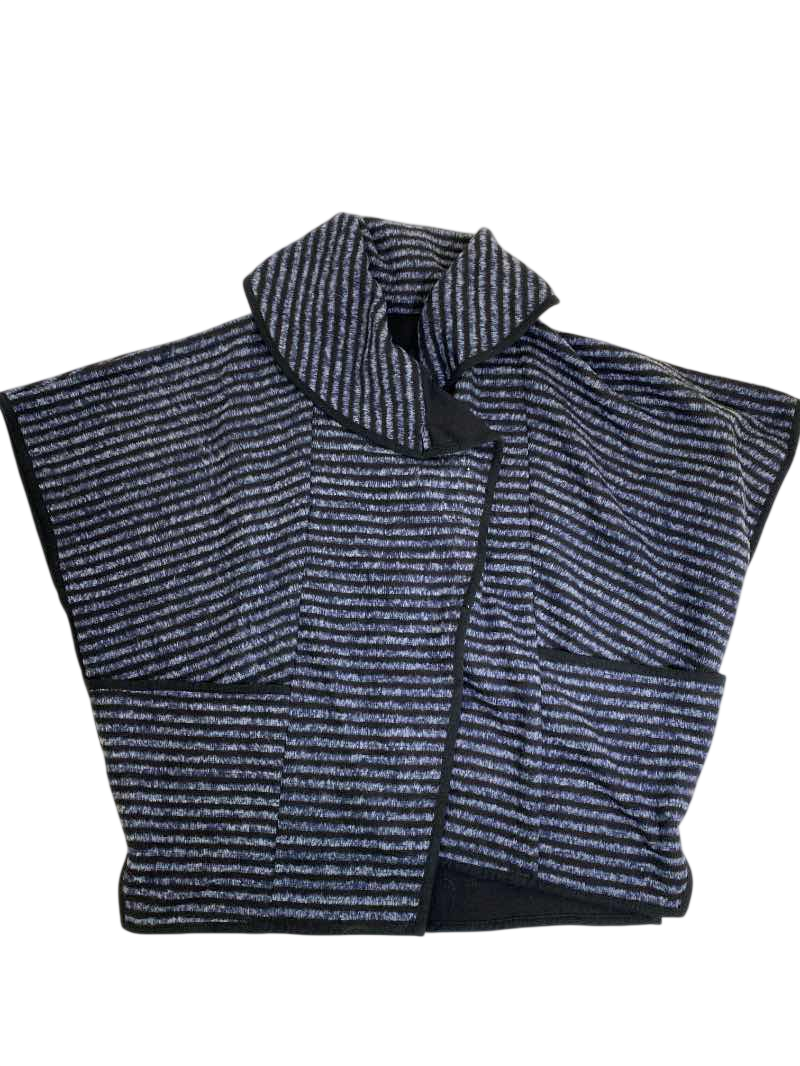 None Open Front Poncho Outerwear