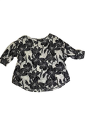 Tahari Floral print top Long Sleeves