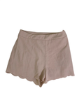 Divided  Scalloped Hem Shorts Shorts