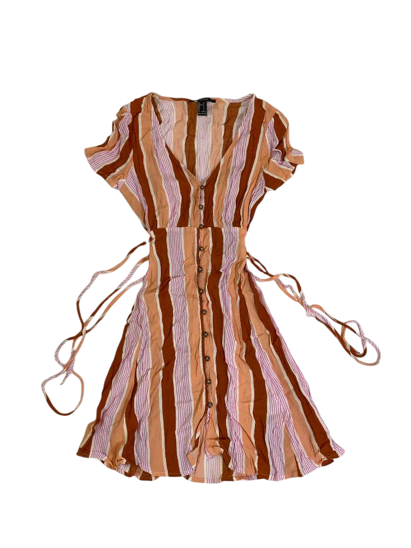 Forever 21 V-Neck Button-Up Dress Dresses