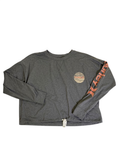 Hurley  Drawstring Hem Crewneck Long Sleeves