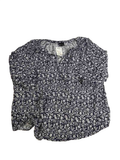 JNY Floral V-Neck Short Sleeves