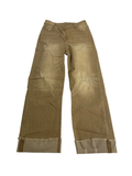 None Wide Leg Distressed Pants