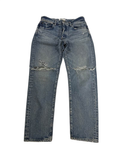 Moussy  Distressed Straight Leg Jeans