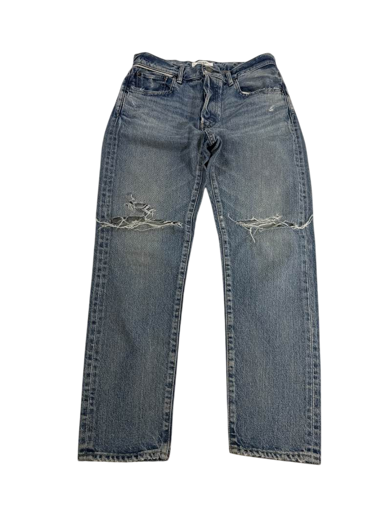 Moussy  Distressed Straight Leg Jeans