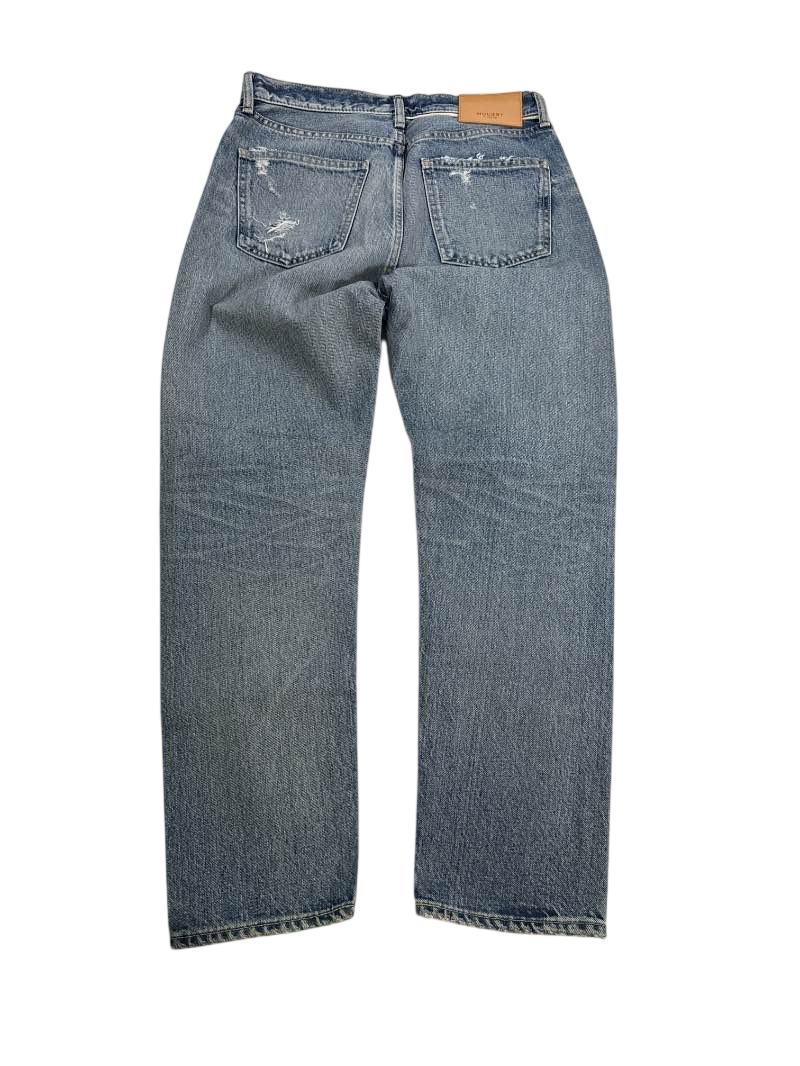 Moussy  Distressed Straight Leg Jeans