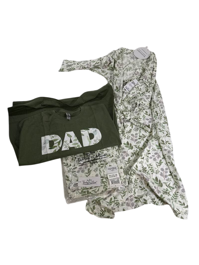 Baby be mine Leaf Print Set Set