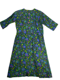 None Floral Dress Vintage