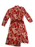 None Floral Midi Dress Vintage