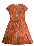 None Floral Midi Dress Vintage