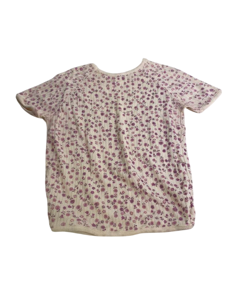 None Floral Knit Tee Vintage