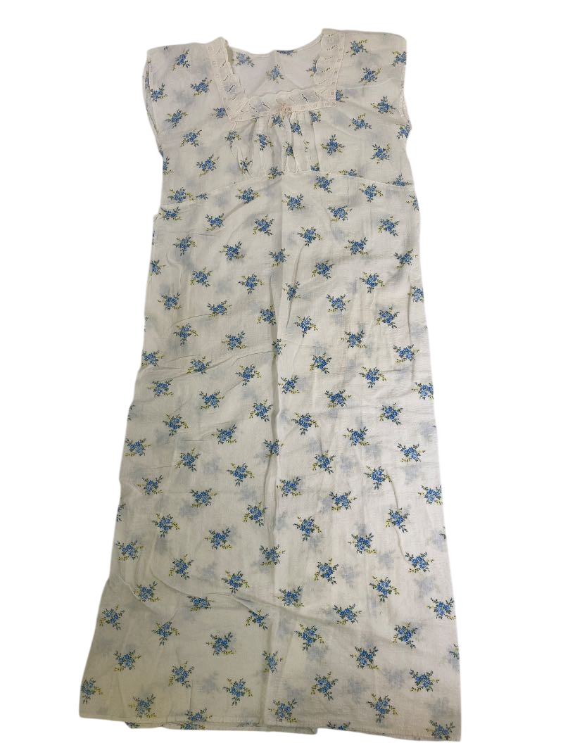 None Floral Nightgown Vintage