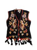 Tiara  Boho Embroidered Vest Vintage
