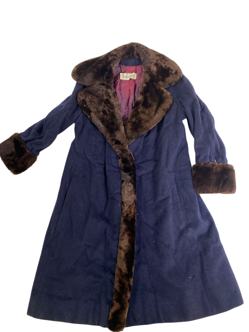 Bonwit Teller  Vintage Fur-Trim Coat Vintage