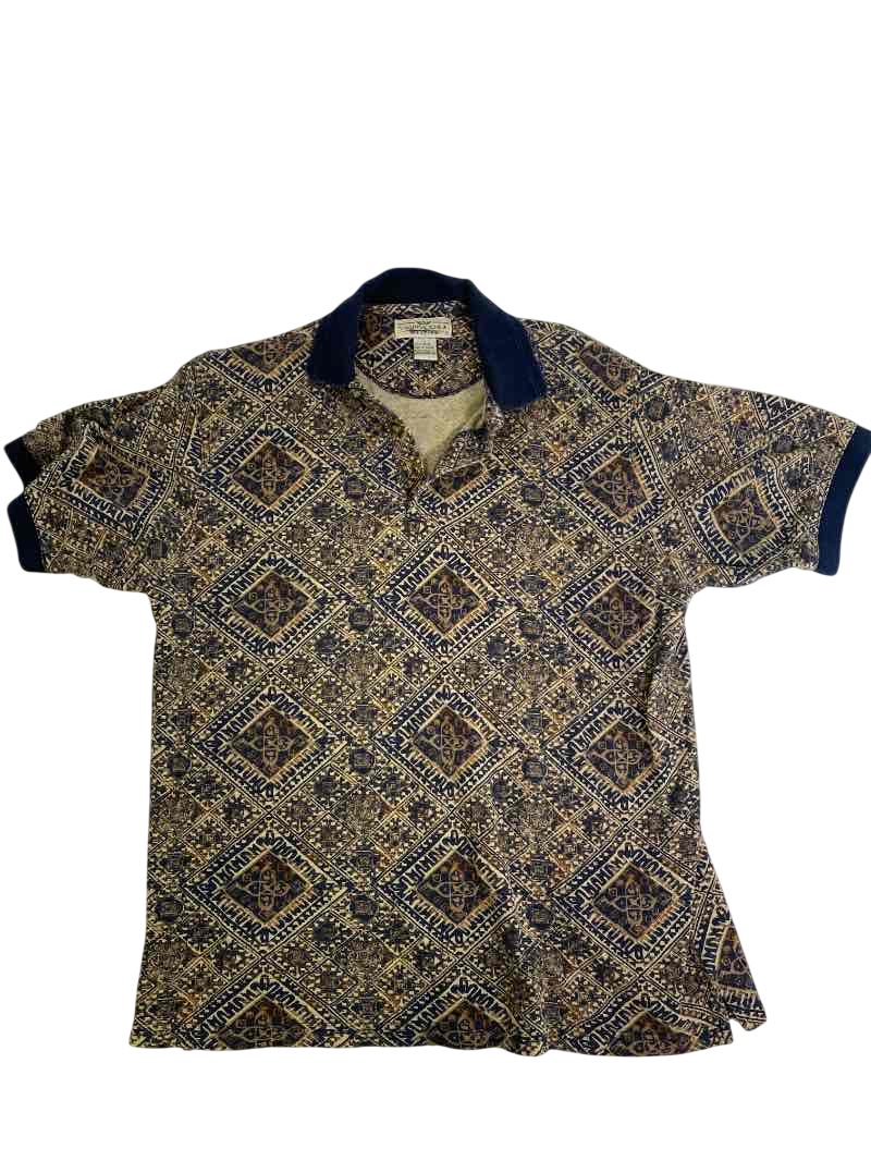 Natural Issue Vintage Patterned Polo Vintage