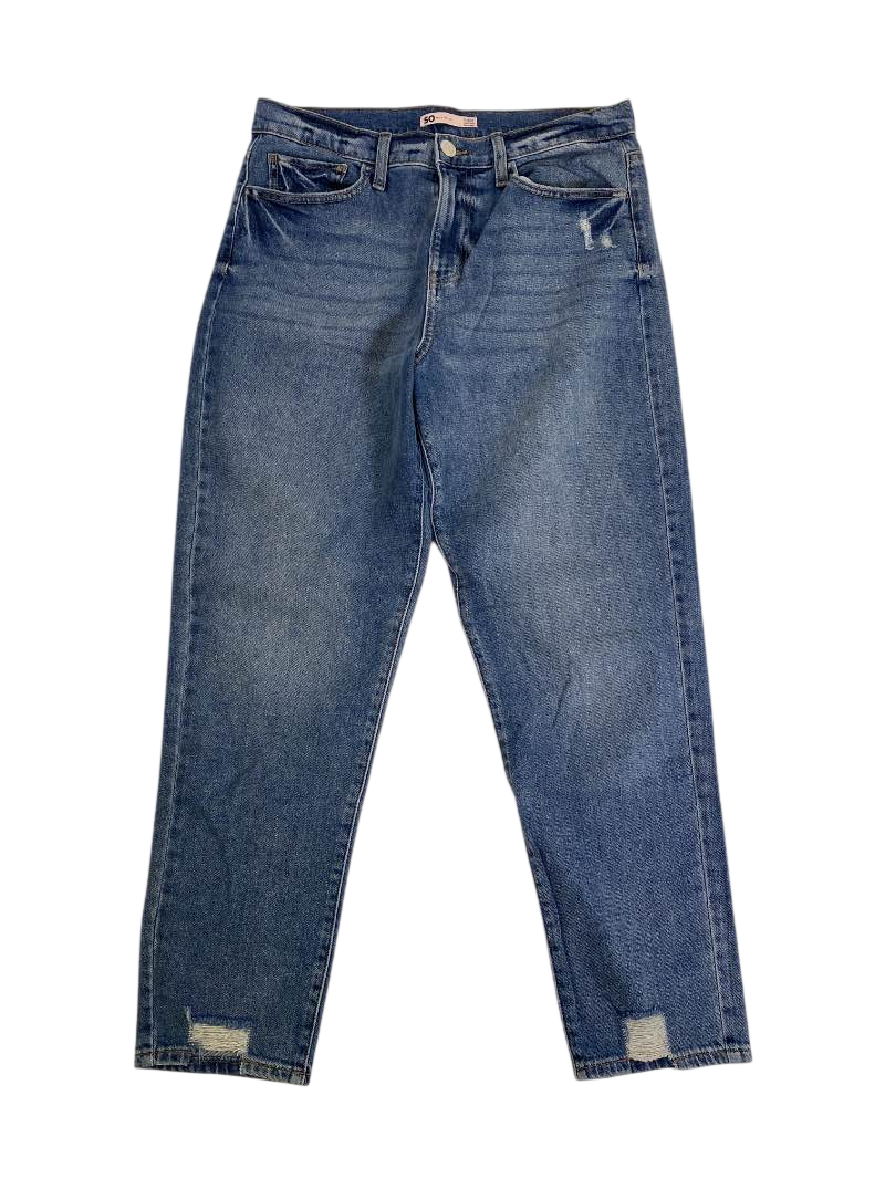 SO Distressed Straight Leg Jeans