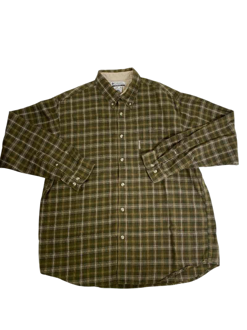 Columbia  Plaid Button-Up Vintage