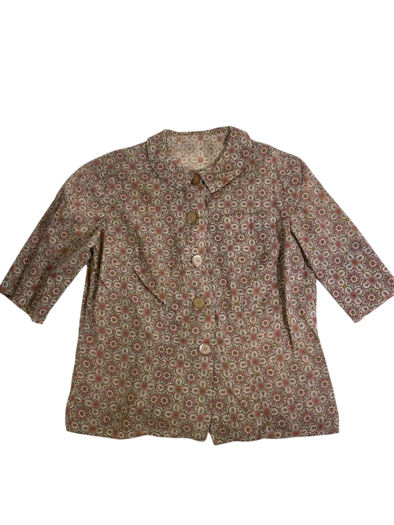 None Vintage Floral Blouse Vintage