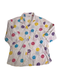 None Whimsical Printed Shirt Vintage