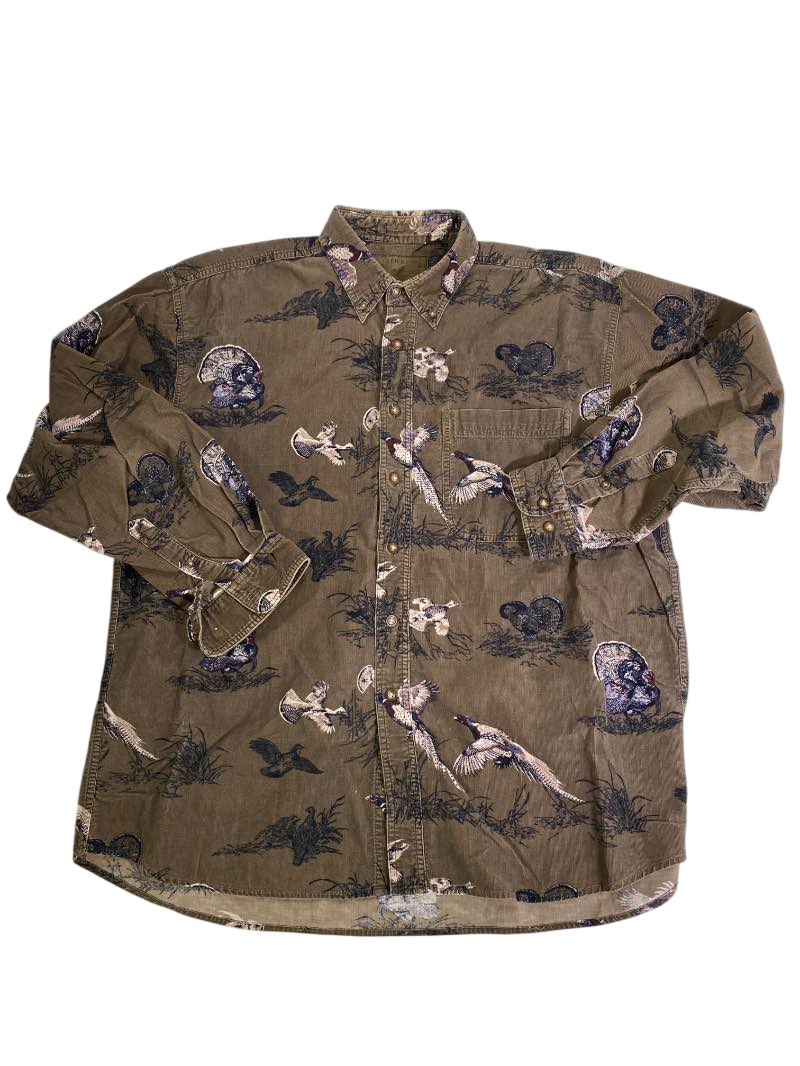 North River Outfitters  Patterned Button-Up Vintage