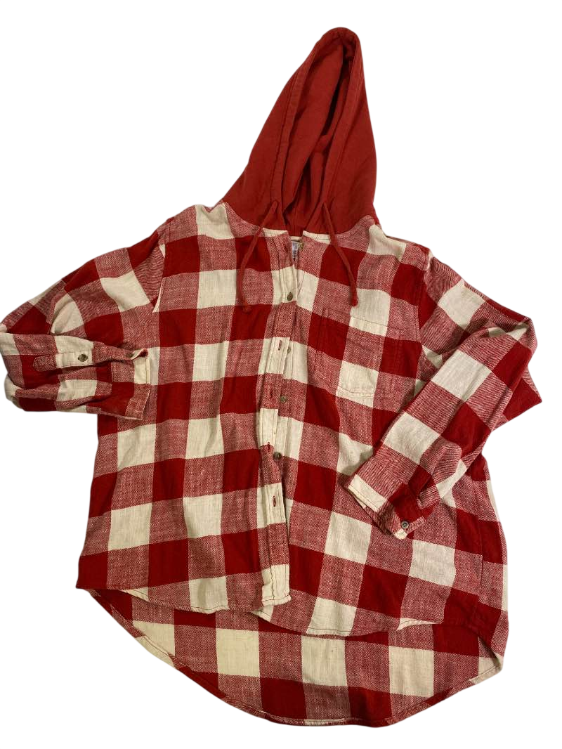 Time and True Button-Up Hoodie Long Sleeves