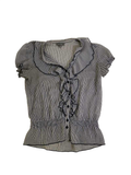 Et Vous Ruffle Detail Short Sleeves