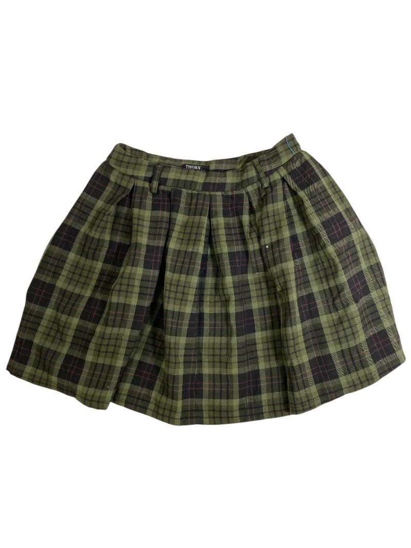 Thorn & Fable  Pleated Mini Skirt