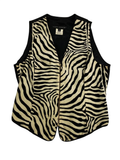 Tina Hagen Zebra print vest Vintage