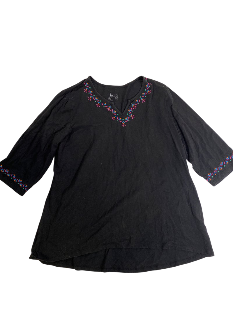 D&CO Embroidered Tunic Long Sleeves
