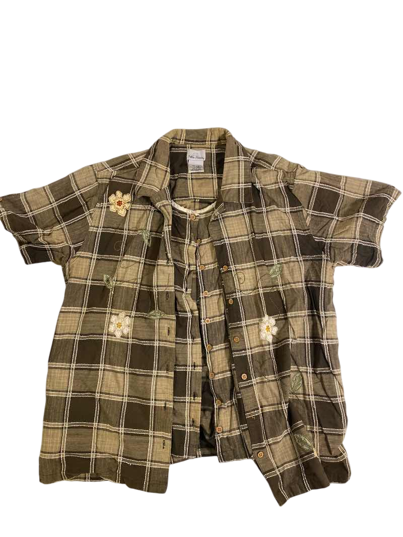 Bobbie Brooks Plaid Button-Up Vintage