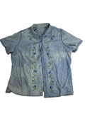 Classic Elements  Embroidered Denim Shirt Vintage