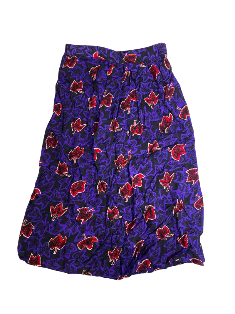 Greenwich Square Floral Midi Skirt Vintage