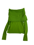 None Cowl Neck Long Sleeves