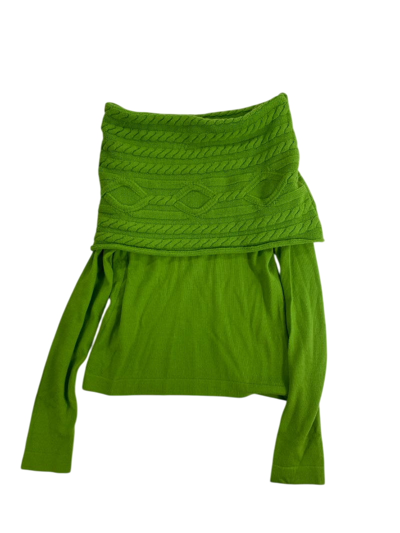 None Cowl Neck Long Sleeves