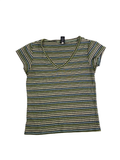 Gap  Striped V-Neck Short Sleeves