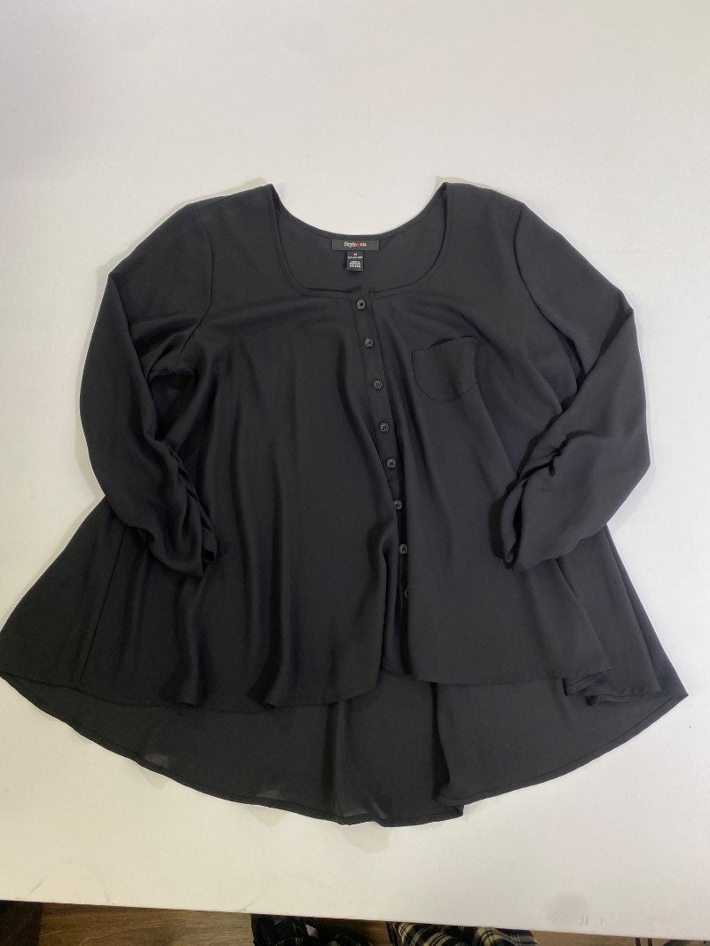 Style & Co Button Front Long Sleeves