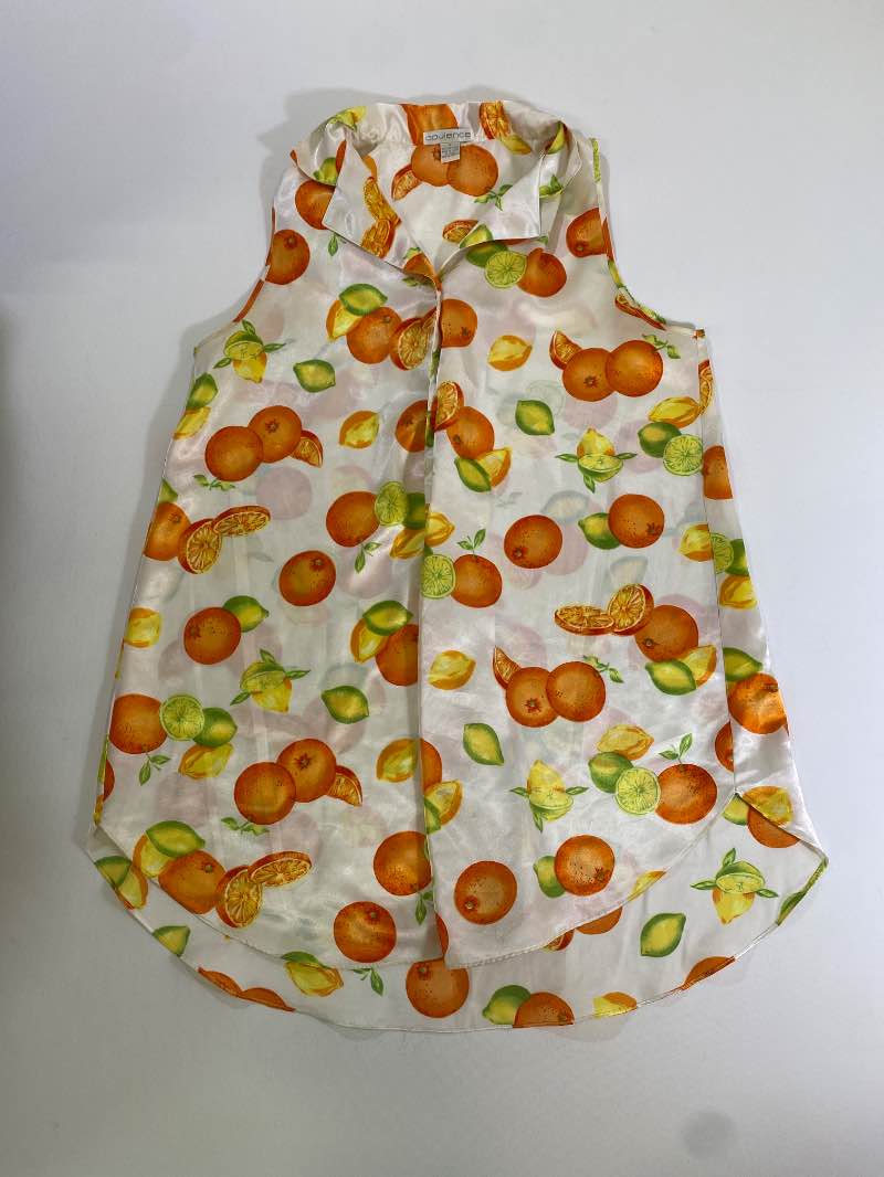 Opulence Fruit Print Blouse Vintage