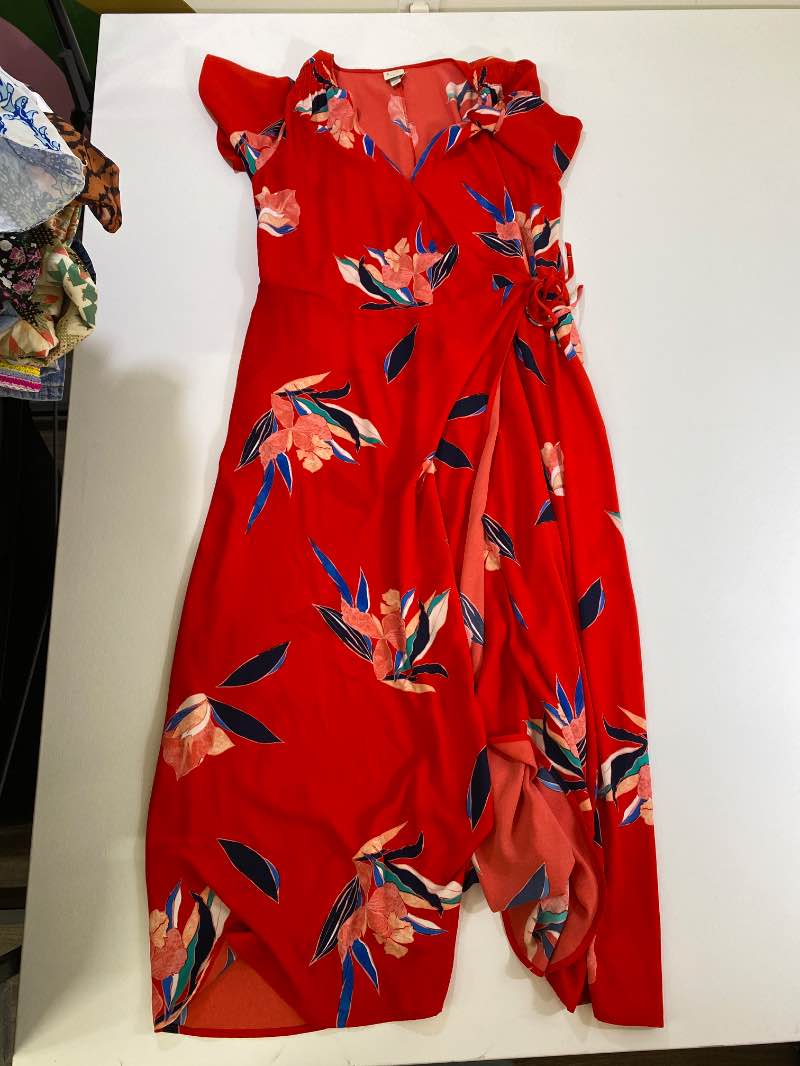 A new day Floral Wrap Dresses