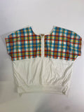 Picket and Post  Plaid Button Top Vintage