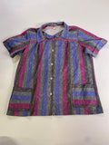 None Vintage Striped Blouse Vintage