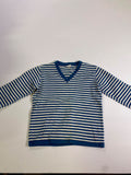 Double Knit  Striped Knit Top Vintage