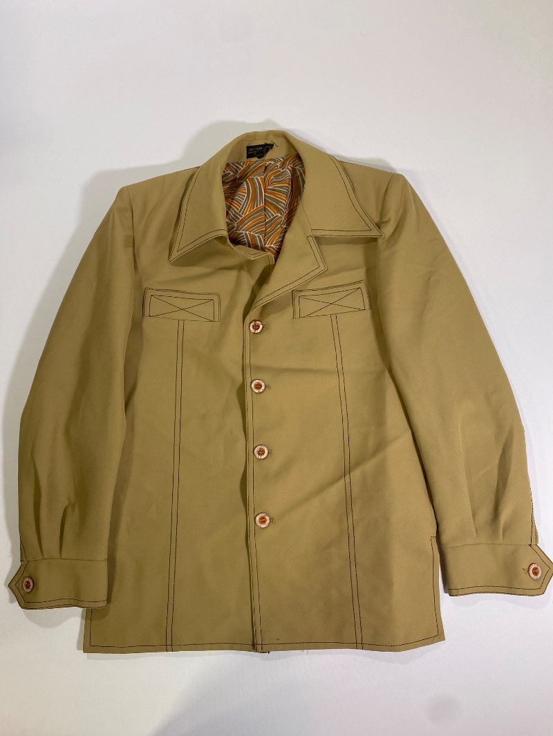 None Retro Button-Up Jacket Vintage