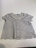 Old Navy  Striped Button Front Short Sleeves