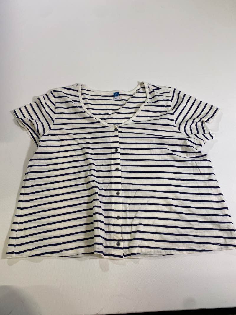 Old Navy  Striped Button Front Short Sleeves